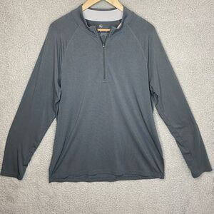 Free Fly Lightweight Sweatshirt Men Sz XL Bamboo Performance Athleisure 1/4 Zip